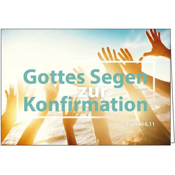 Produktbild des Artikels Faltkarte: Gottes Segen zur Konfirmation (Schreibwaren)