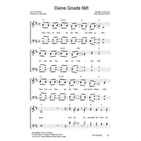 Produktbild des Artikels Deine Gnade fällt (Noten - Download)