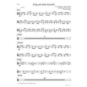 Produktbild des Artikels Zeig mir dein Gesicht (Viola) (Noten - Download)