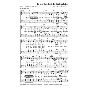 Produktbild des Artikels So sehr hat Gott die Welt geliebet (Noten - Download)