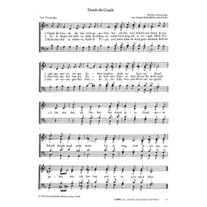 Produktbild des Artikels Durch die Gnade (Noten - Download)