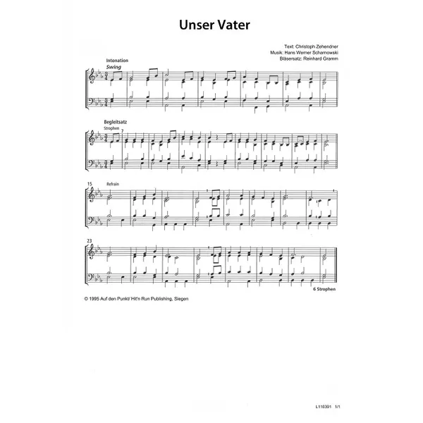 Produktbild des Artikels Unser Vater (Noten - Download)