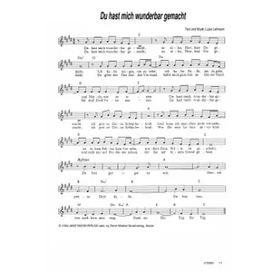 Produktbild des Artikels Du hast mich wunderbar gemacht (Noten - Download)
