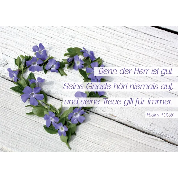 Produktbild des Artikels Faltkarte "Denn der Herr ist gut" - 5er-Pack (Schreibwaren)