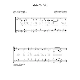Produktbild des Artikels Make Me Still (Noten - Download)