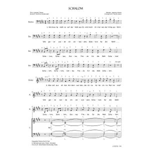 Produktbild des Artikels Schalom (Noten - Download)