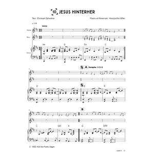 Produktbild des Artikels Jesus hinterher (Klavier) (Noten - Download)