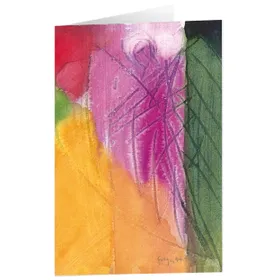 Produktbild des Artikels Kunstkarten "Purpurner Engel" 5 Stk. (Schreibwaren)