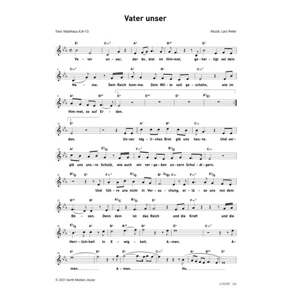 Produktbild des Artikels Vater unser (Noten - Download)