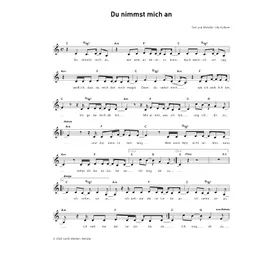 Produktbild des Artikels Du nimmst mich an (Noten - Download)