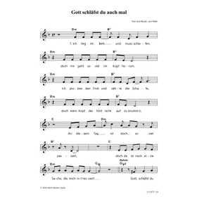 Produktbild des Artikels Gott schläfst du auch mal (Noten - Download)