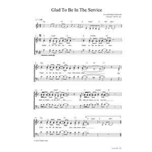 Produktbild des Artikels Glad To Be In The Service (Noten - Download)