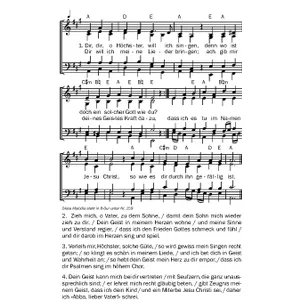 Produktbild des Artikels Dir dir o Höchster will ich singen (Noten - Download)