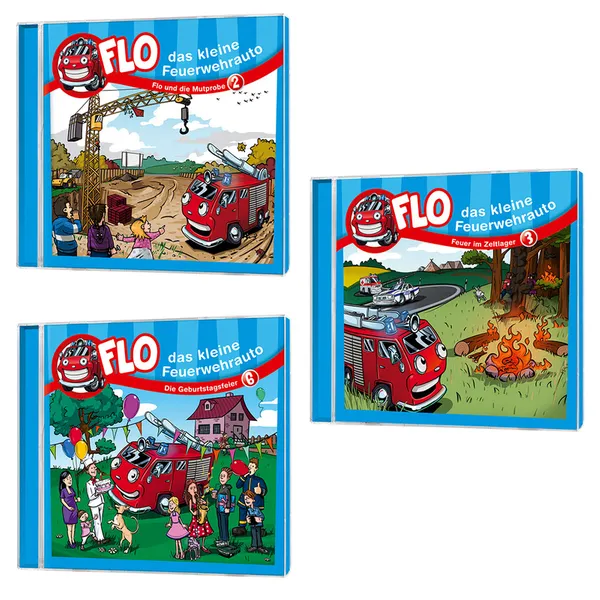 Produktbild des Artikels Flo - das kleine Feuerwehrauto - CD-Set 9 (Hörbuch/Hörspiel - CD)