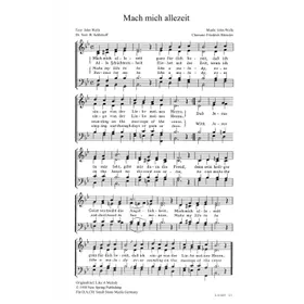 Produktbild des Artikels Mach mich allezeit (Noten - Download)