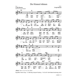 Produktbild des Artikels Die Himmel rühmen (Noten - Download)