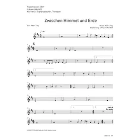 Produktbild des Artikels Zwischen Himmel und Erde (Noten - Download)