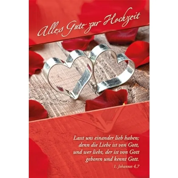 Produktbild des Artikels Faltkarte: Alles Gute zur Hochzeit (Schreibwaren)