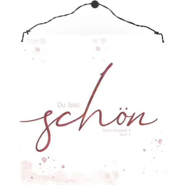 Produktbild des Artikels Holzschild klein - Du bist SCHÖN ()