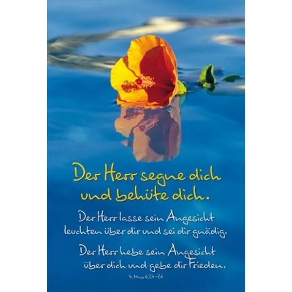 Produktbild des Artikels Faltkarte: Der Herr segne dich - neutral (Schreibwaren)