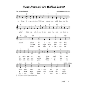 Produktbild des Artikels Wenn Jesus mit den Wolken kommt (Noten - Download)