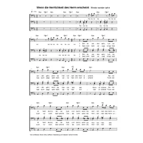 Produktbild des Artikels Wenn die Herrlichkeit des Herrn erscheint (Noten - Download)