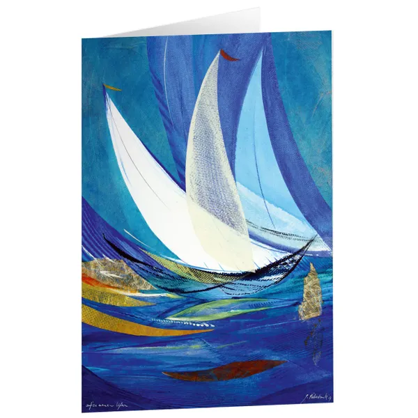 Produktbild des Artikels Kunstkarten "Auf zu neuen Ufern" 5 Stk. (Schreibwaren)
