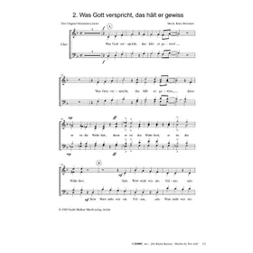 Produktbild des Artikels Was Gott verspricht, das hält er gewiss (Noten - Download)