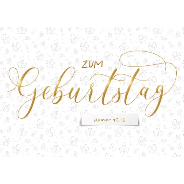 Produktbild des Artikels Faltkarte "Zum Geburtstag" (Schreibwaren)