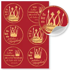 Produktbild des Artikels Aufkleber-Grußkarten: Du bist kostbar, 4 Stück (Schreibwaren)