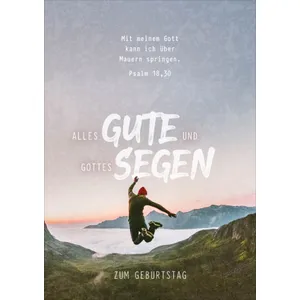 Produktbild des Artikels Faltkarte "Alles Gute u. Gottes Segen" - Sprung (Schreibwaren)