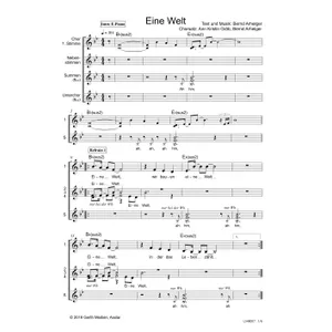 Produktbild des Artikels Eine Welt (Noten - Download)