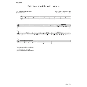Produktbild des Artikels Niemand sorgt für mich so treu (Horn in Es) (Noten - Download)