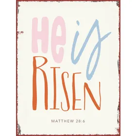 Produktbild des Artikels Metallschild groß - He is risen ()