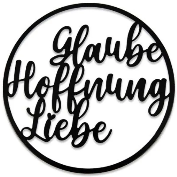 Produktbild des Artikels Wandbild "Glaube Hoffnung Liebe" ()