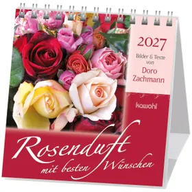 Produktbild des Artikels Rosenduft mit besten Wünschen 2027 - Aufstellkalender (Kalender - Spiralbindung)