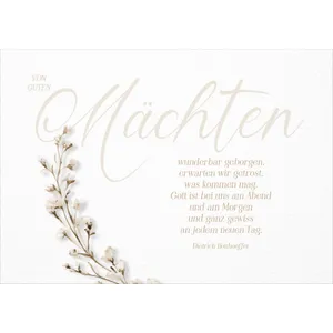 Produktbild des Artikels Faltkarte Trauer "Von guten Mächten" (Schreibwaren)