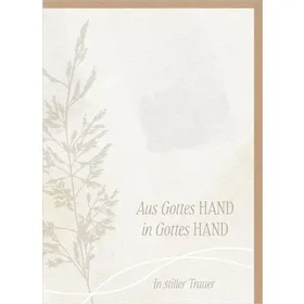 Produktbild des Artikels Faltkarte "Aus Gottes Hand" (Schreibwaren)