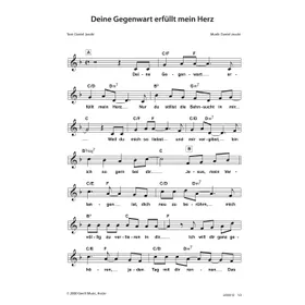 Produktbild des Artikels Deine Gegenwart erfüllt mein Herz (Noten - Download)