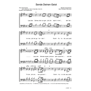 Produktbild des Artikels Sende deinen Geist (Noten - Download)