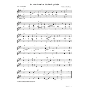 Produktbild des Artikels So sehr hat Gott die Welt geliebt (Noten - Download)