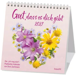 Produktbild des Artikels Gut, dass es dich gibt 2027 - Postkartenkalender (Kalender - Spiralbindung)