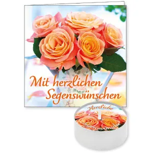 Produktbild des Artikels Lichtgruß "Mit herzlichen Segenswünschen" ()