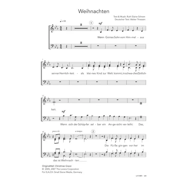 Produktbild des Artikels Weihnachten (Noten - Download)