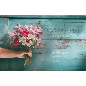 Produktbild des Artikels Faltkarte "Gratulation" - Blumenstrauß (Schreibwaren)