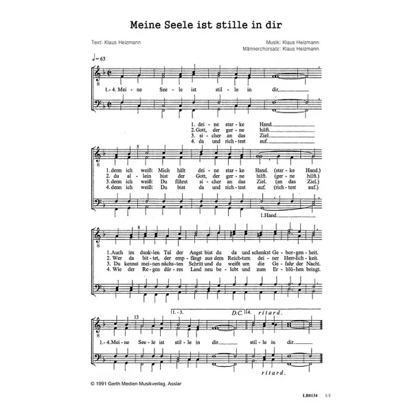 Produktbild des Artikels Meine Seele ist stille in dir (Noten - Download)