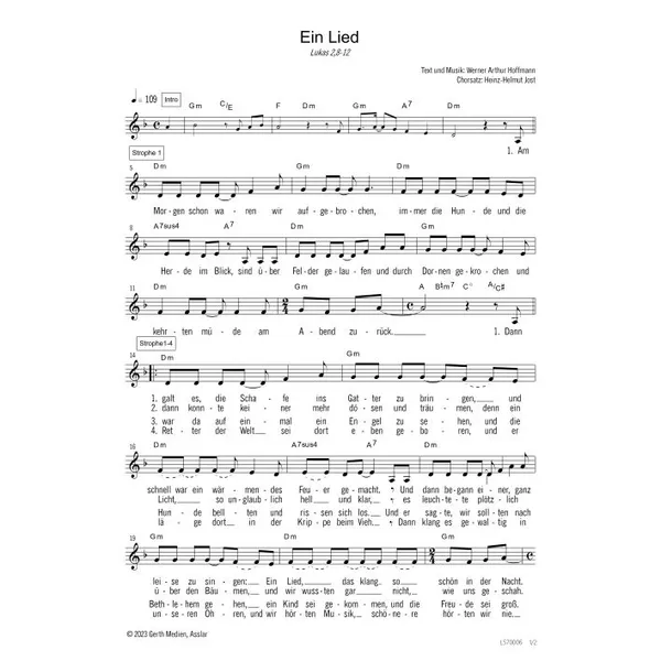 Produktbild des Artikels Ein Lied (Noten - Download)