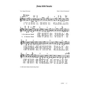 Produktbild des Artikels Jona lebt heute (Noten - Download)