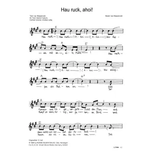 Produktbild des Artikels Hau ruck, ahoi! (Noten - Download)