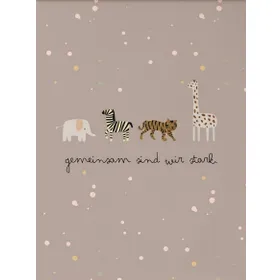 Produktbild des Artikels Poster A4 "gemeinsam sind wir stark" ()